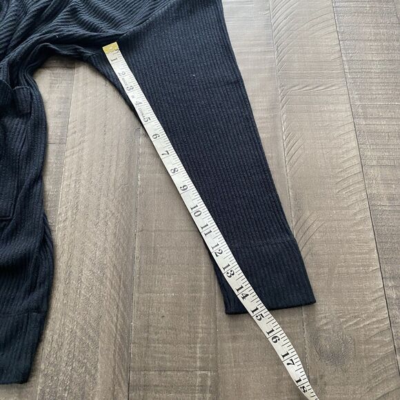 Intimately Free People Cardigan Size XS Ribbed Slouchy Oversized Black Sweater - Picture 15 of 16